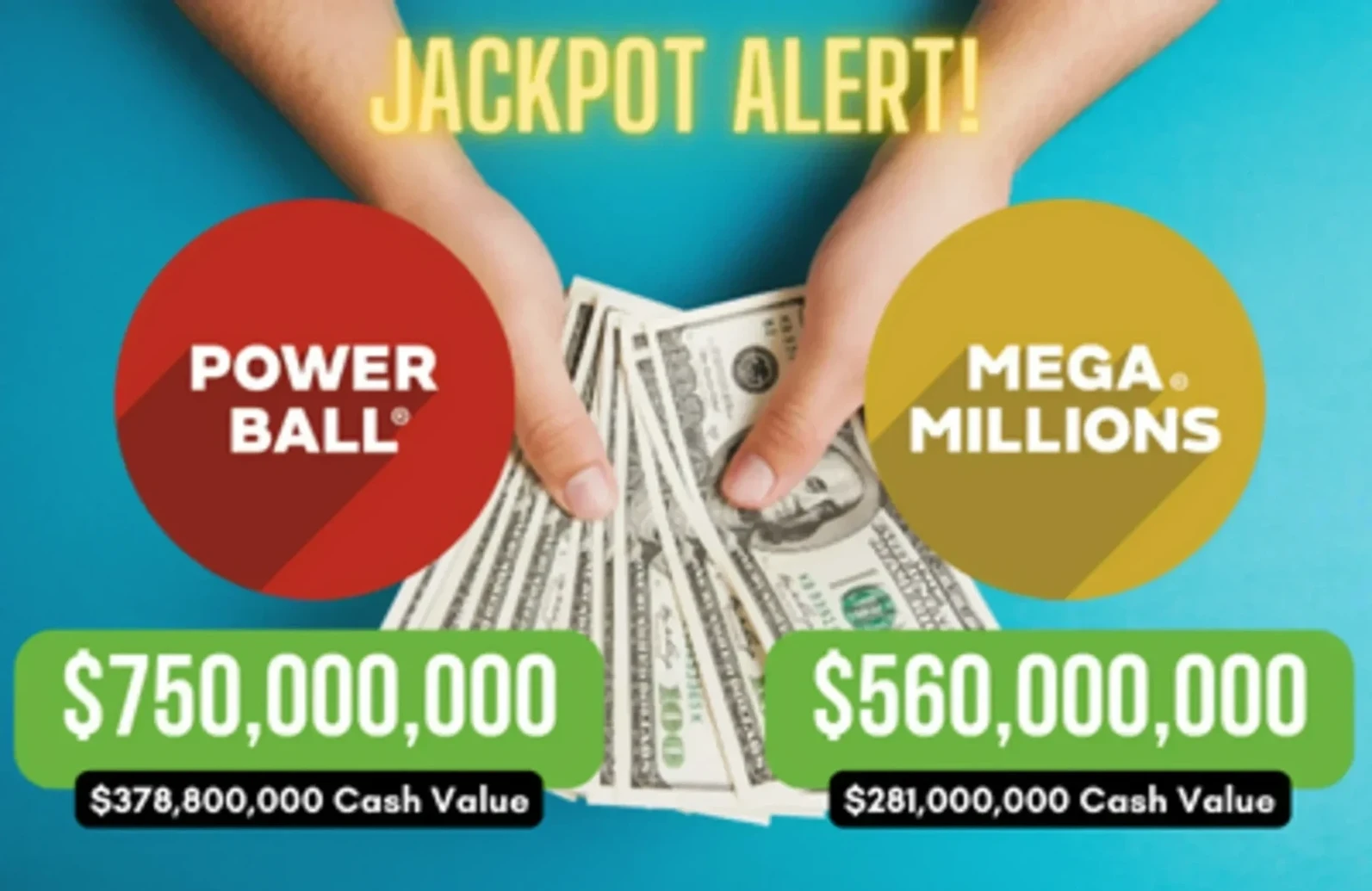 Powerball 和 Mega Millions 的累积奖金达到 13 亿美元！